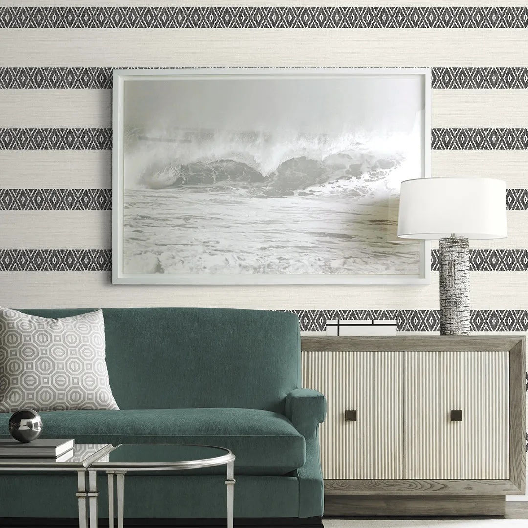 Alani Geo Stripe Coastal Haven Wallpaper