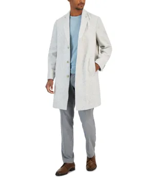 Alfani Mens Regular fit Overcoat Coat Medium White