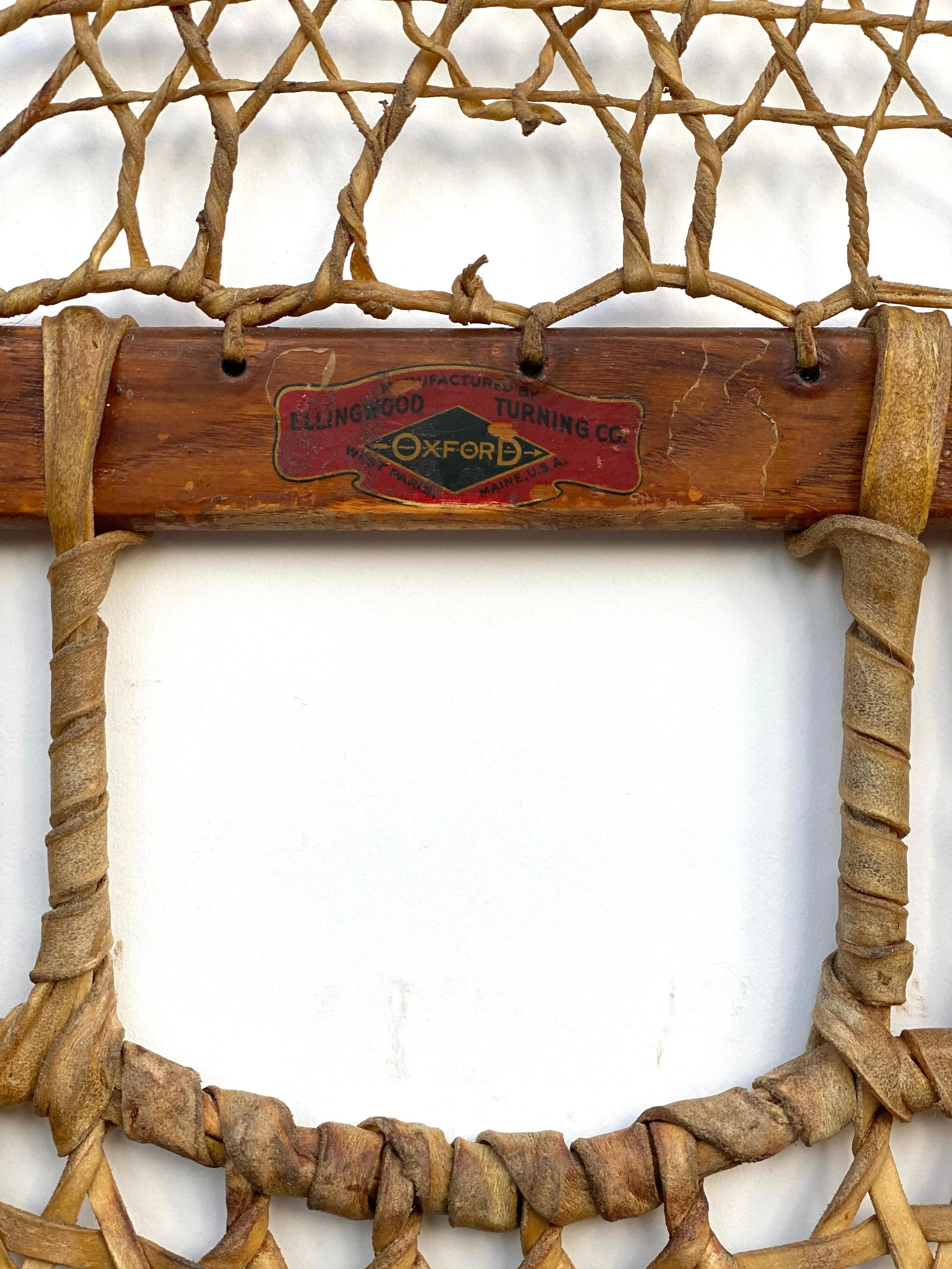 Antique Ellingwood Turning Co. Oxford Snowshoes