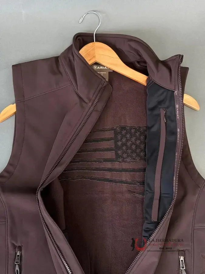 ARIAT Logo 2.0 Softshell Coffee Bean Vest