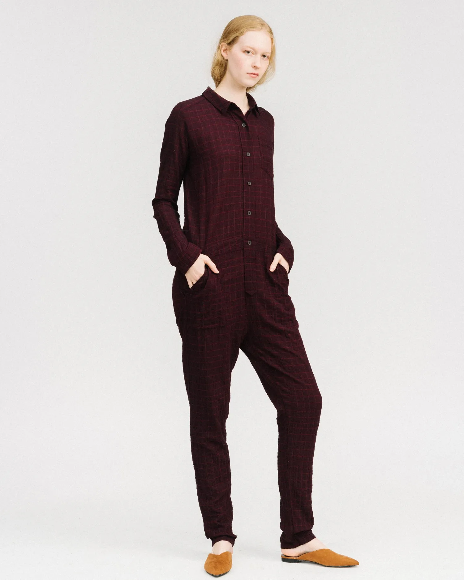 Aurie jumpsuit in wine