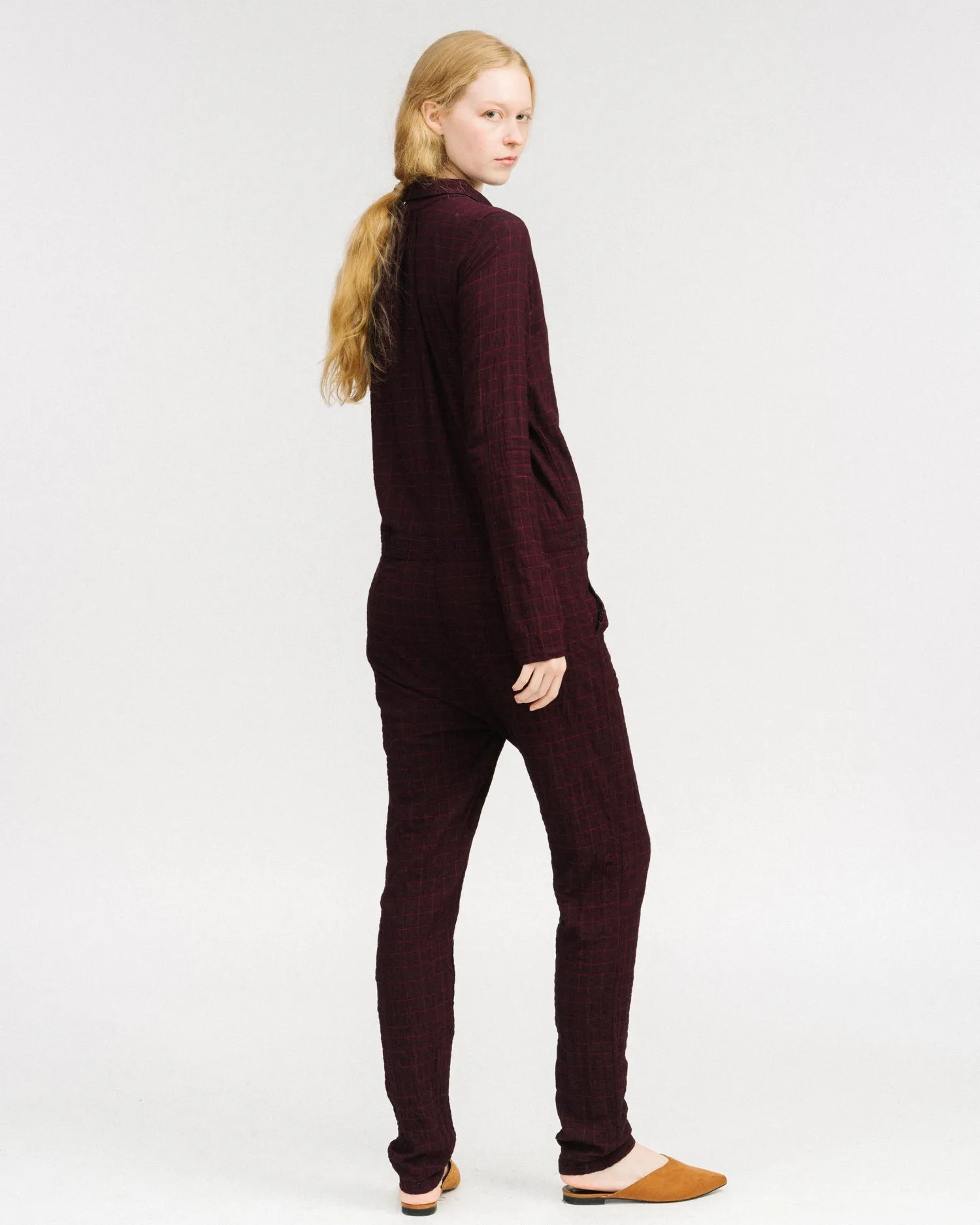 Aurie jumpsuit in wine