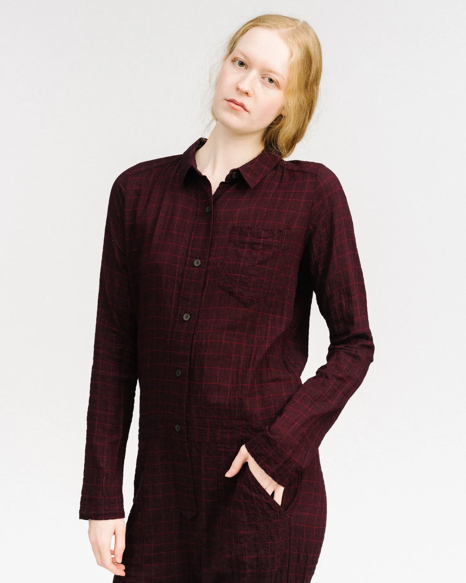 Aurie jumpsuit in wine