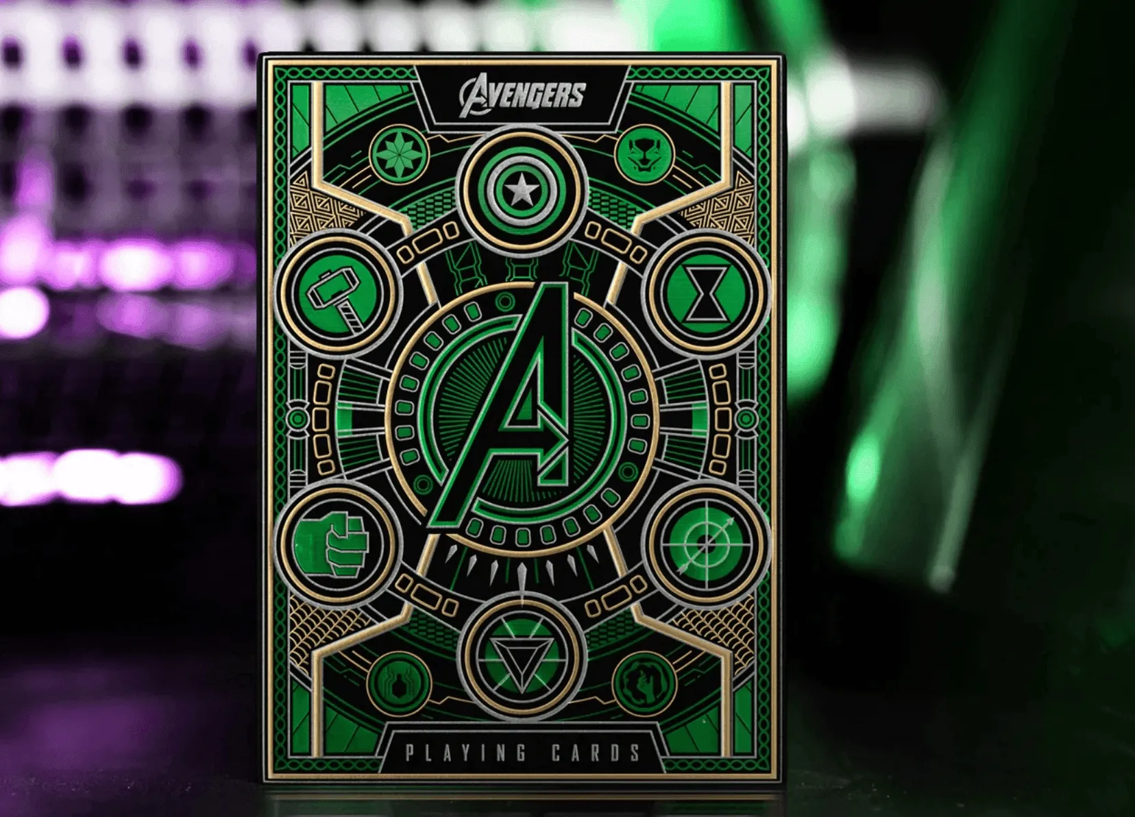 Avengers Playing Cards Green Edition