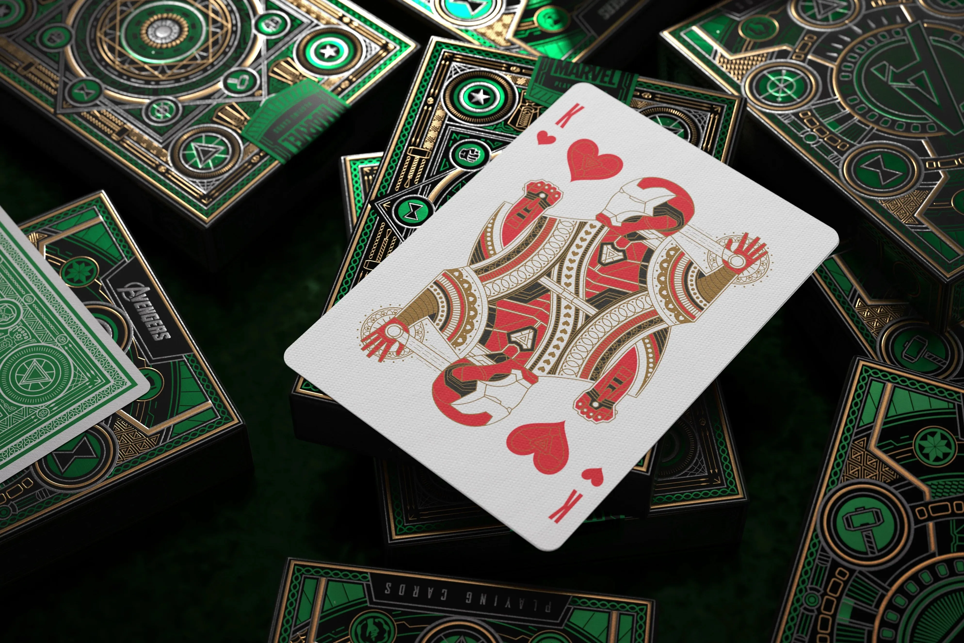 Avengers Playing Cards Green Edition