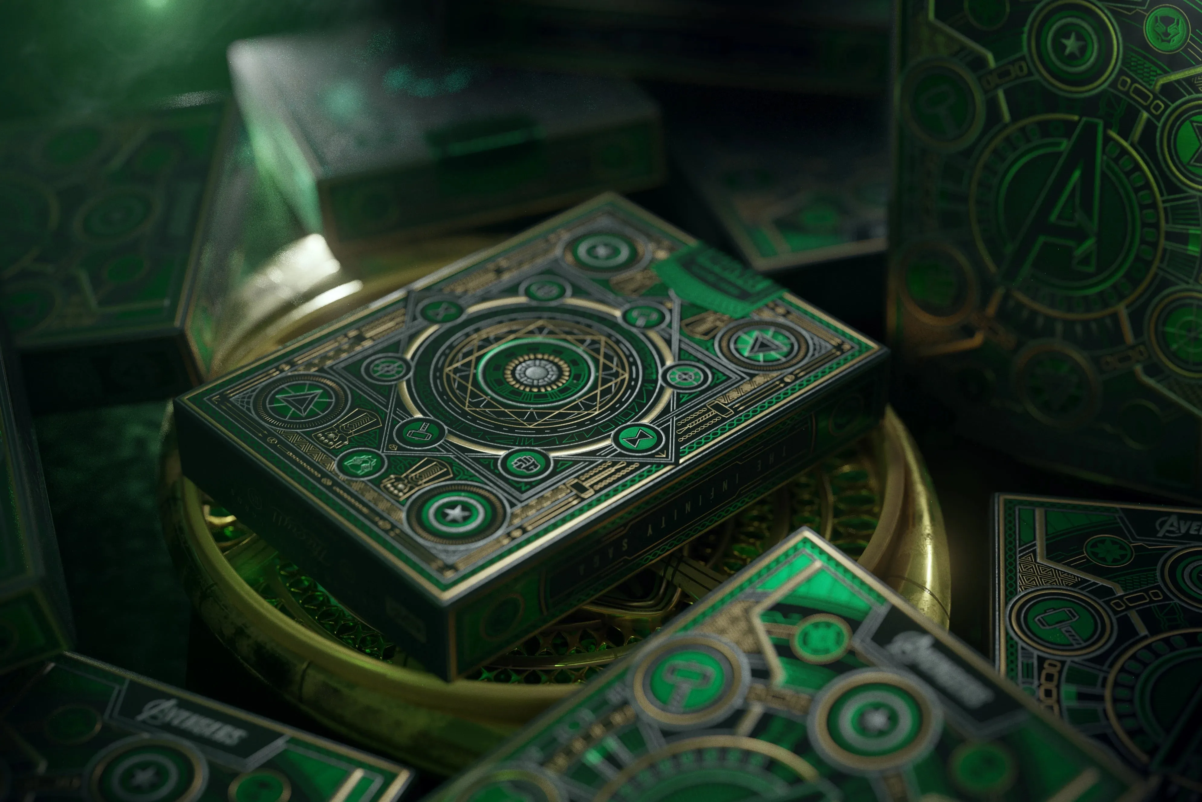 Avengers Playing Cards Green Edition