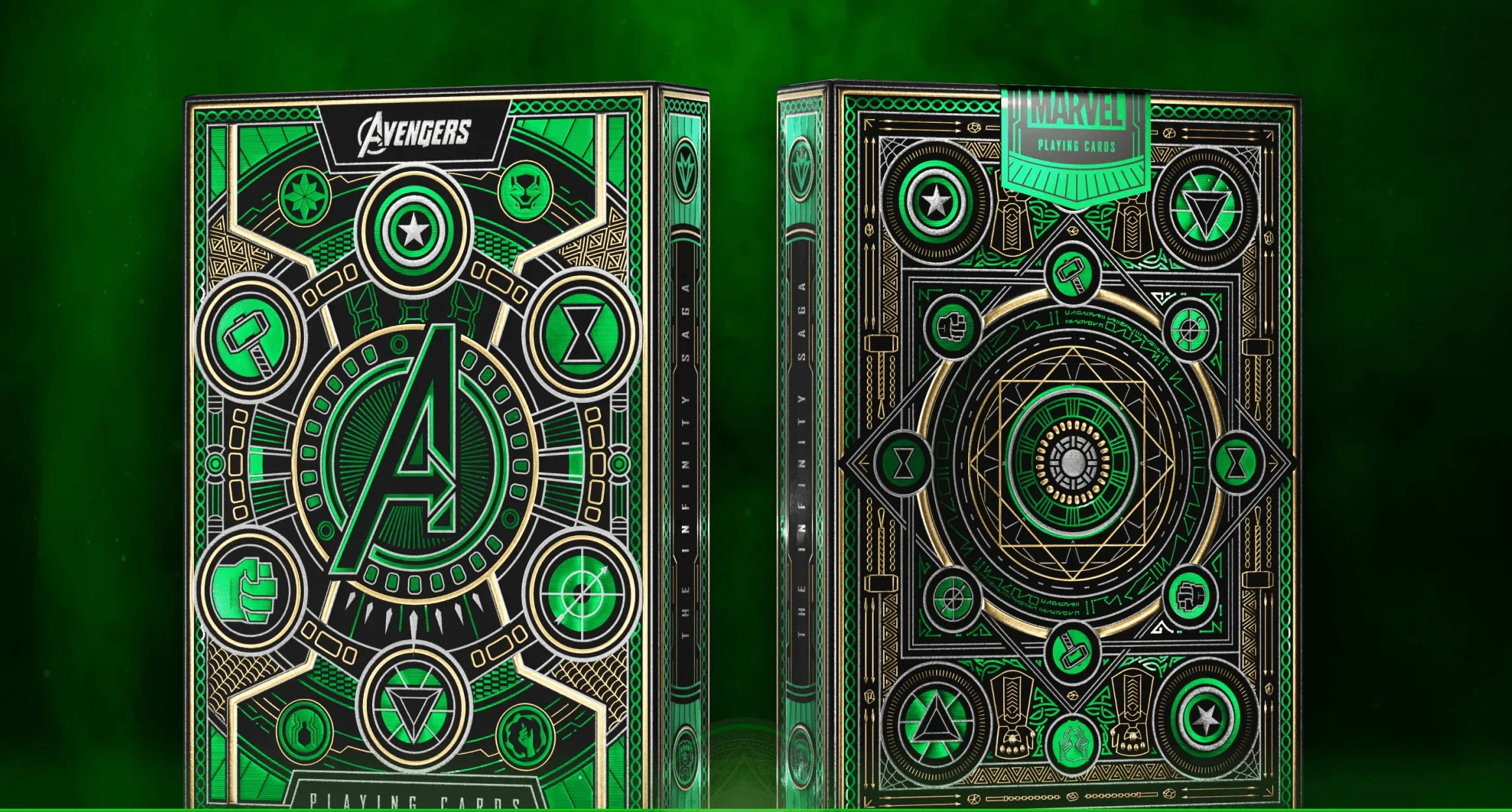 Avengers Playing Cards Green Edition