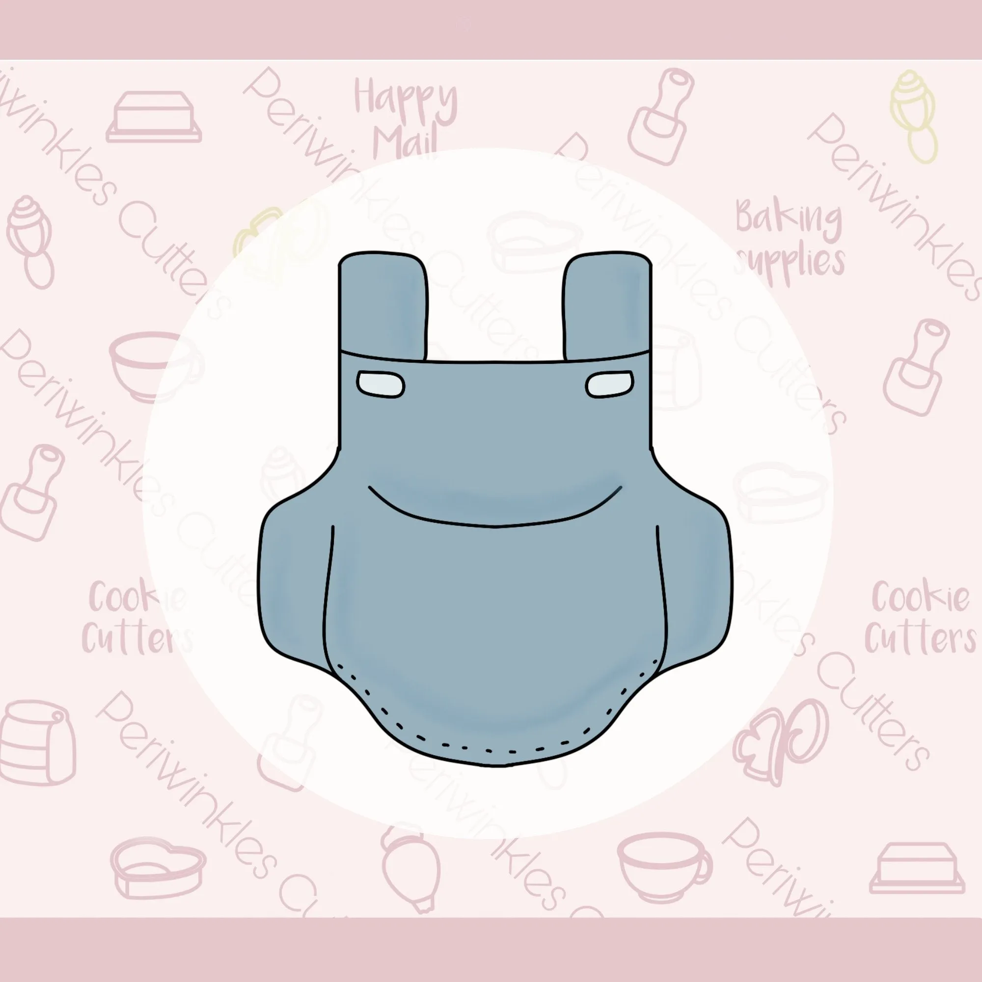 Baby Overall Cookie Cutter
