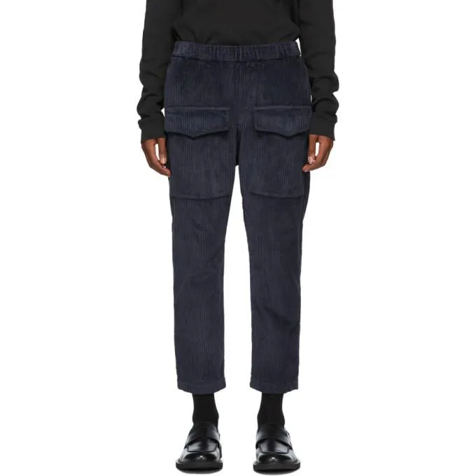 Barena Navy Corduroy Riofondo Cargo Pants