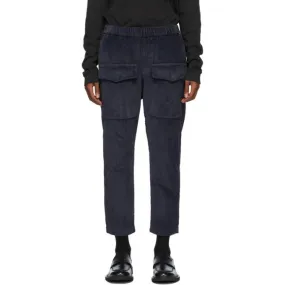 Barena Navy Corduroy Riofondo Cargo Pants