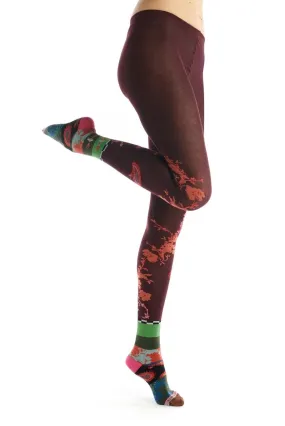 Bright Patterned Cotton Tights