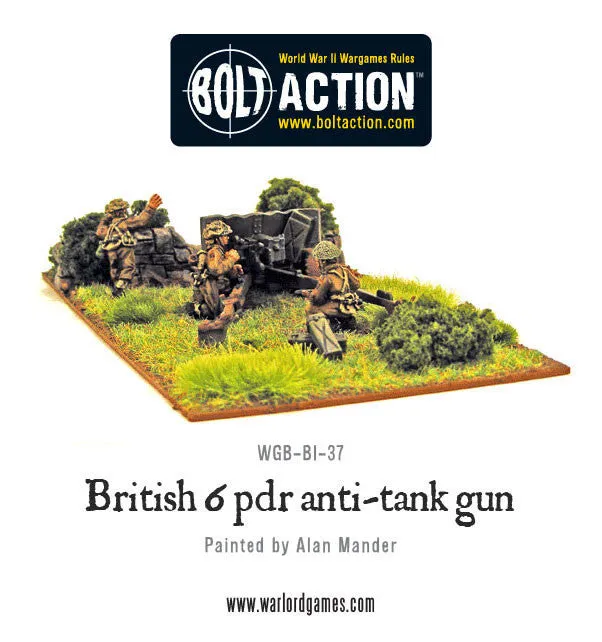 British Army Six Pounder AT Gun