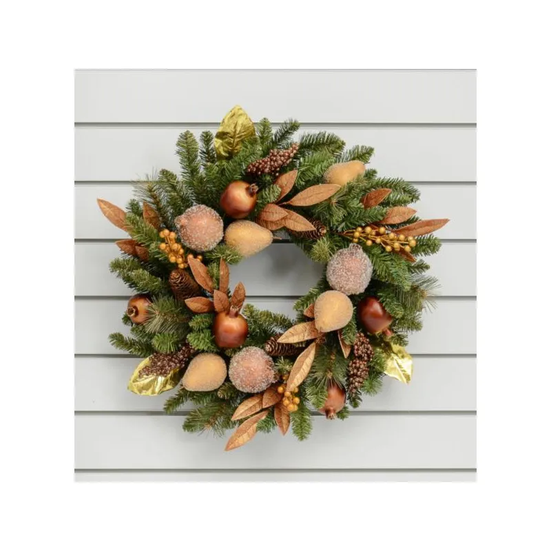 Bronze/gold fruit wreath