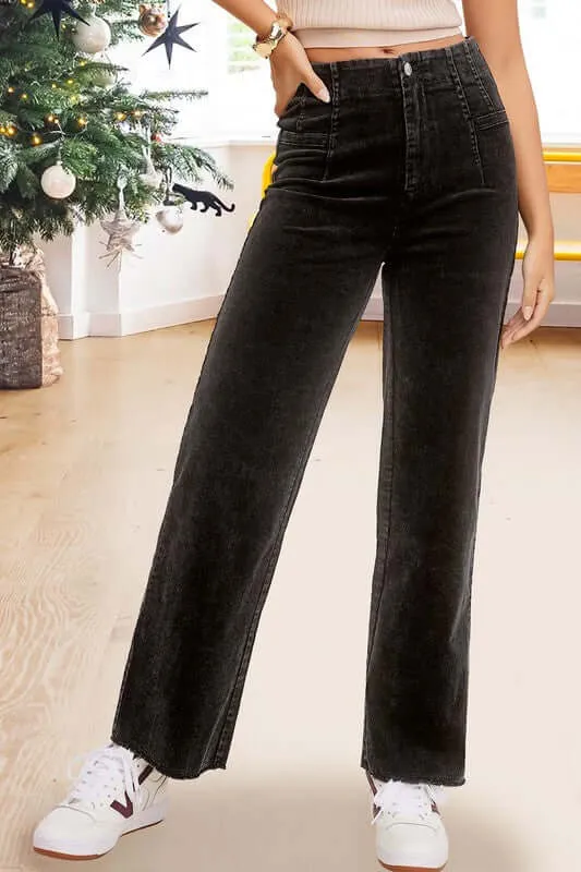 Candice Corduroy Raw Hemm Pants