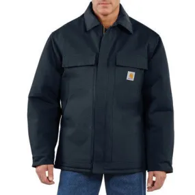 Carhartt Large Tall Dark Navy Arctic Quilt-Lined 12 Ounce Cotton Duck Traditional Coat