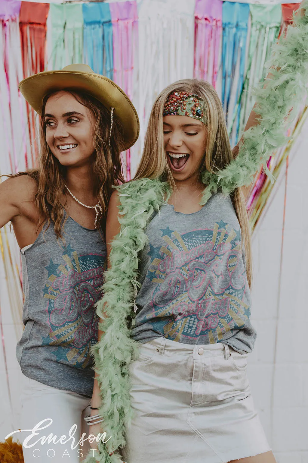 Chi Omega Disco Bid Day Tank