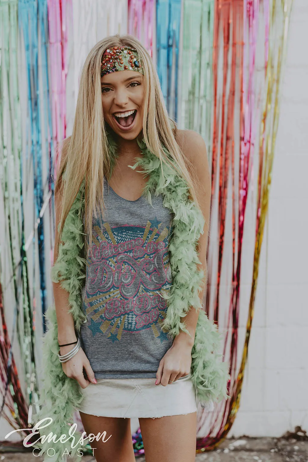 Chi Omega Disco Bid Day Tank