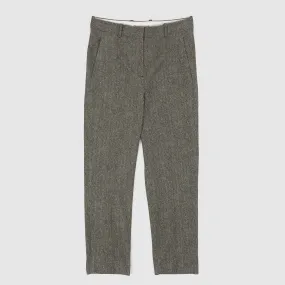 Circolo 1901 Ladies Gray Herrinbone Comfort Fleece Chino