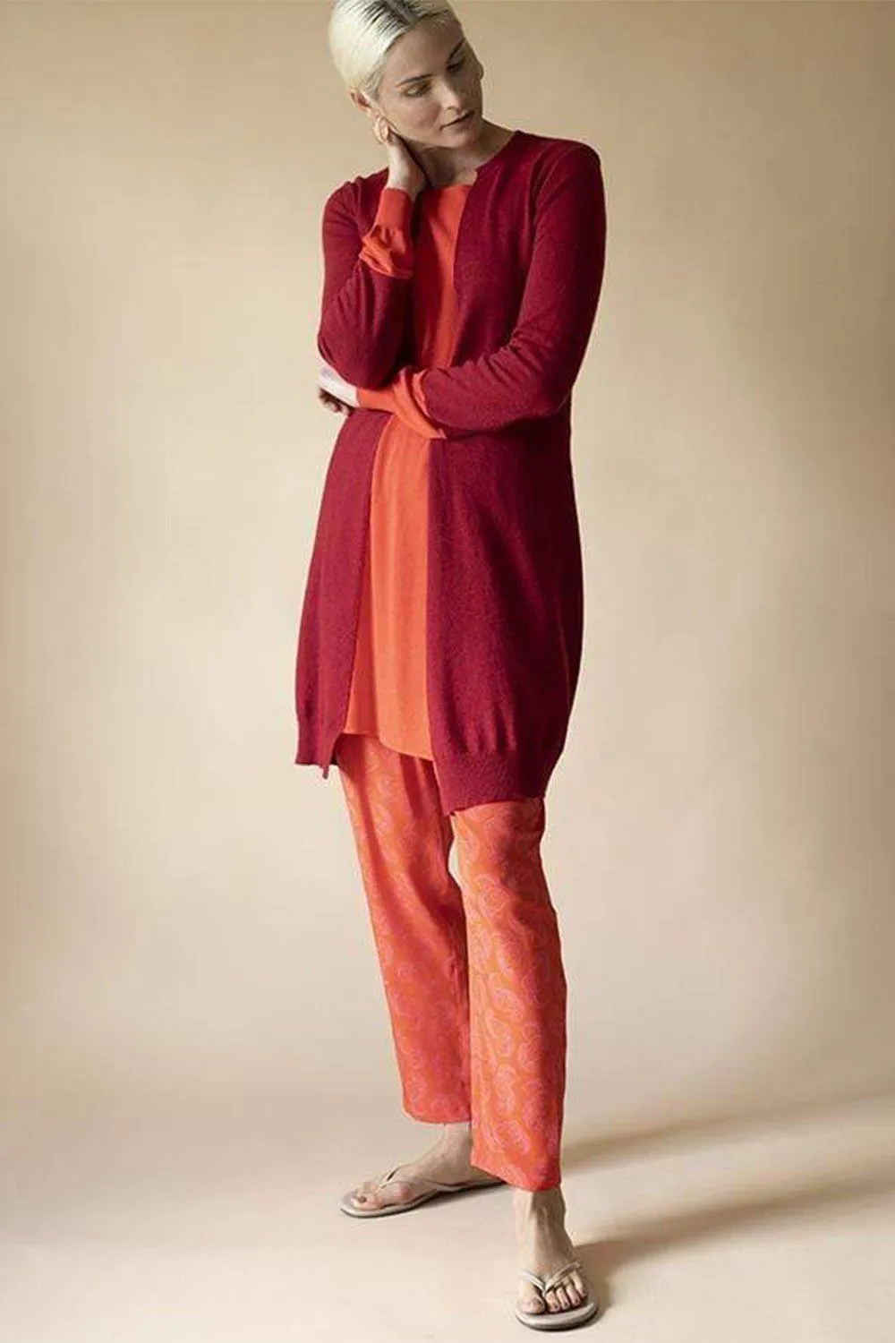 Contrast Panel Knit Dress