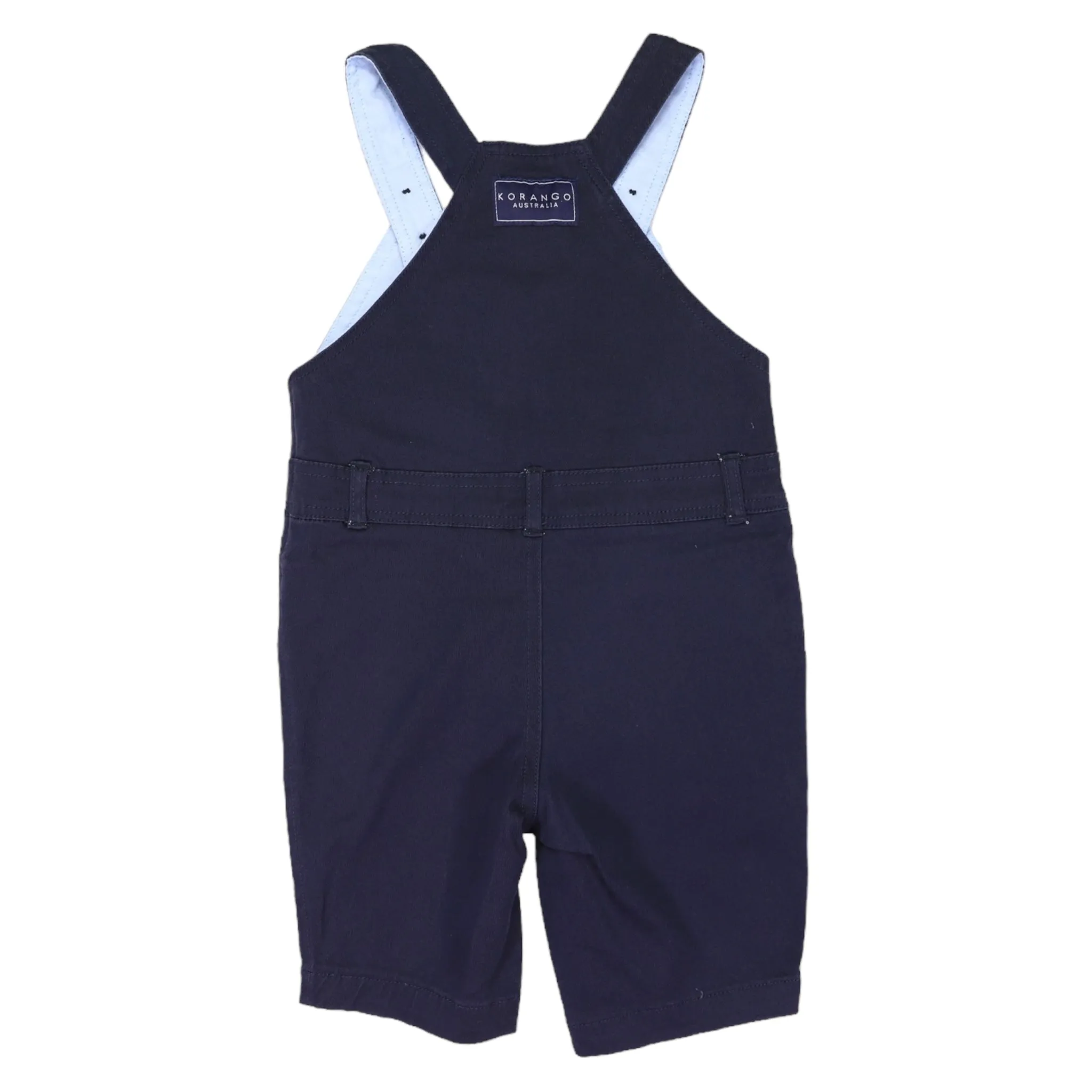Contrast Twill Overall Navy