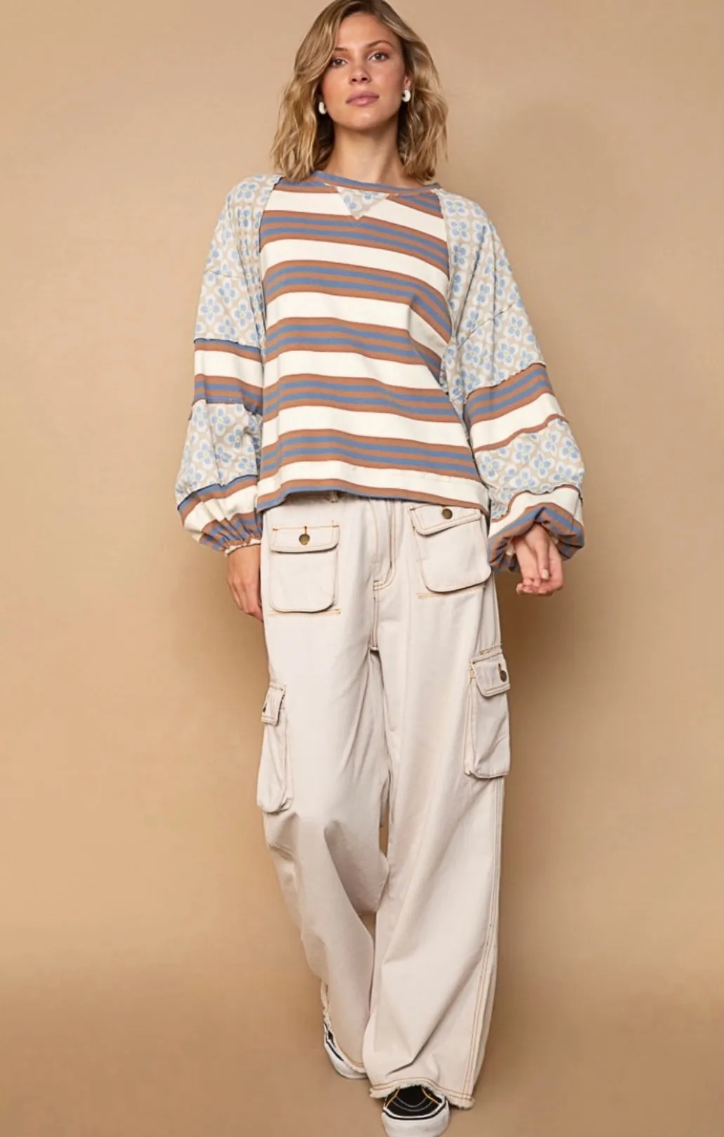 Cool in Cargo Loose Slouchy Fit 3D Pocket Wide Leg Pants
