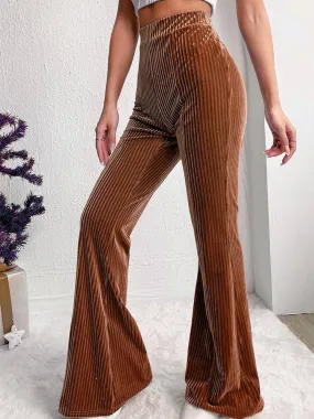 Corduroy flared pants