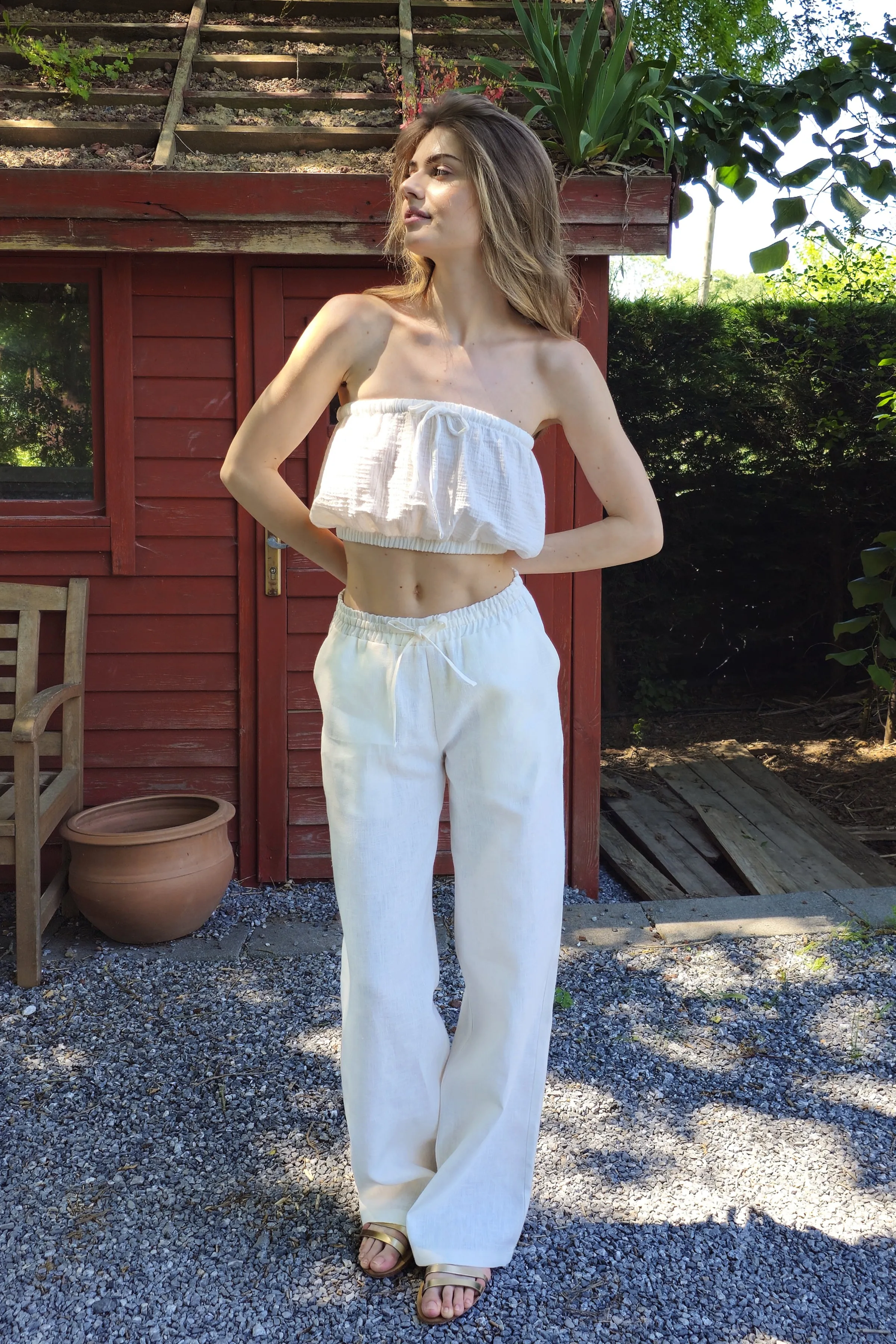 DEMETER Linen Pants For Women