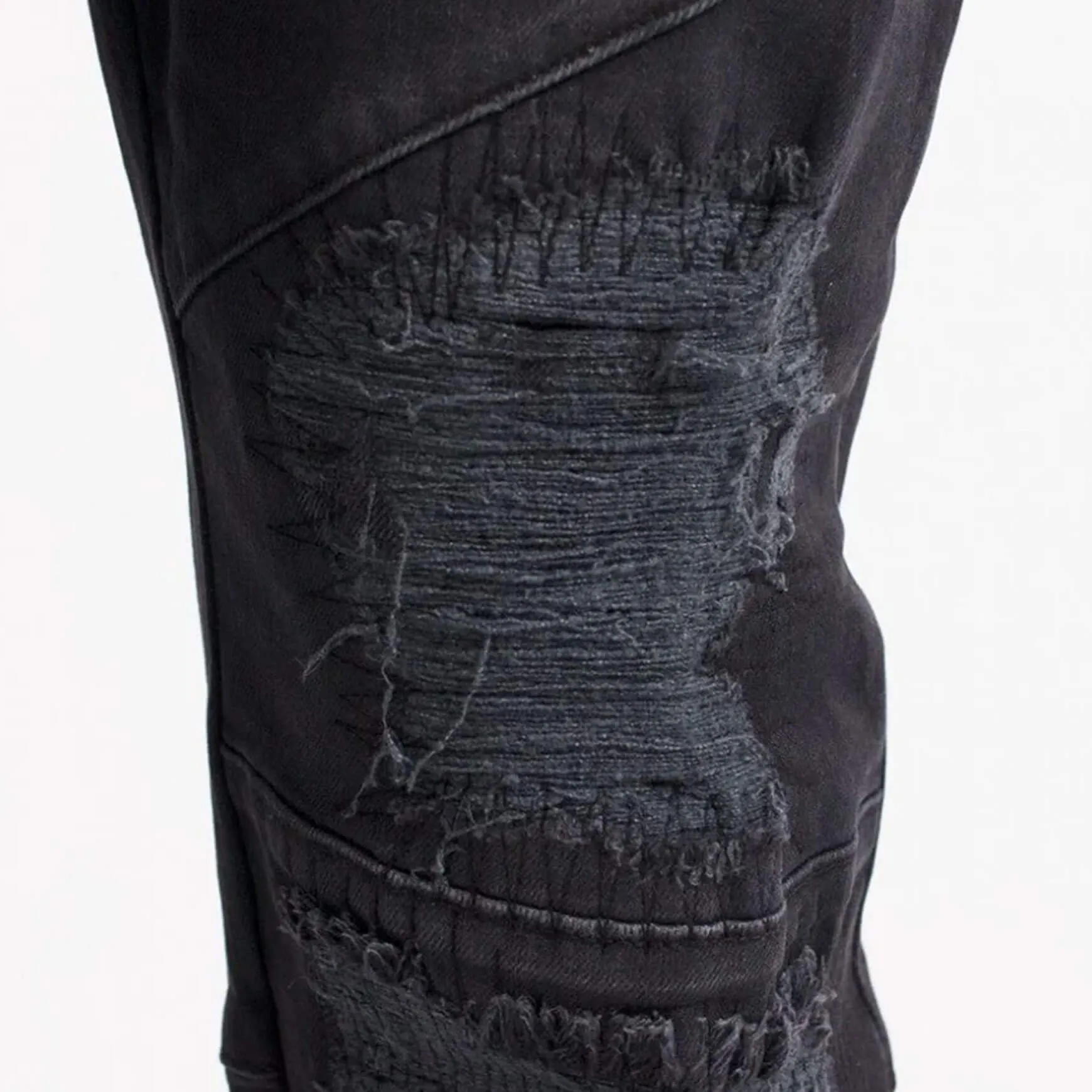 Destructor Ankle Zip Jeans Black Wash