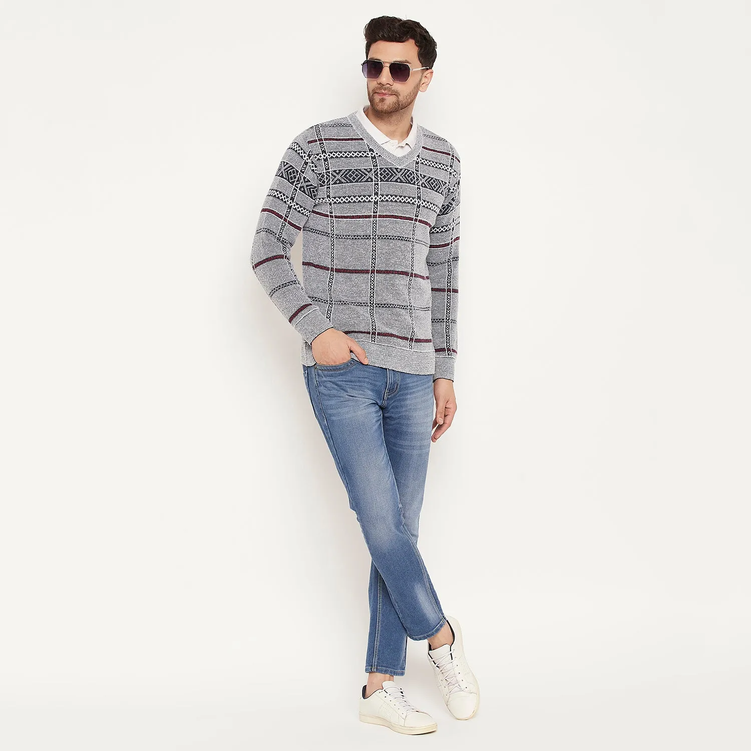 Duke Stardust Men Full Sleeve Sweater (SDS2124)