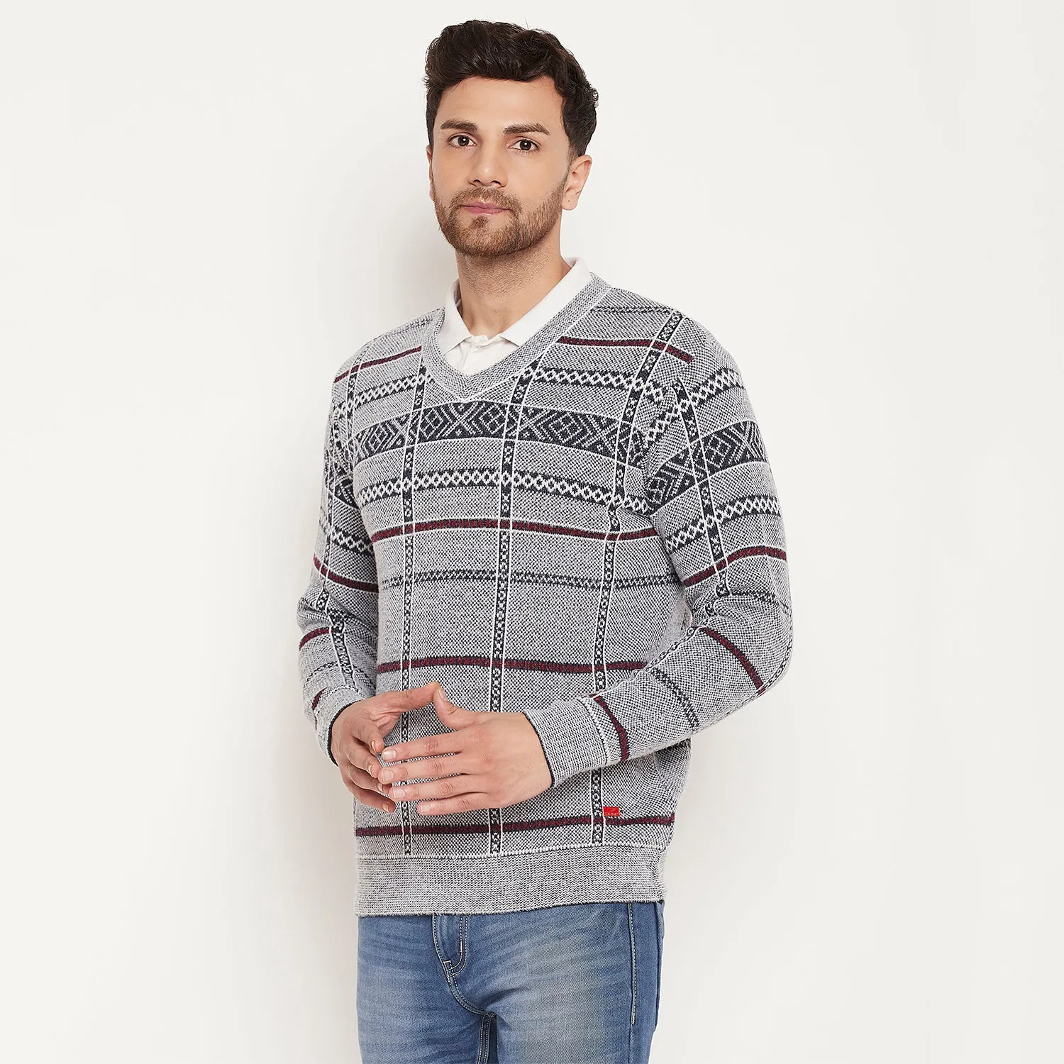 Duke Stardust Men Full Sleeve Sweater (SDS2124)