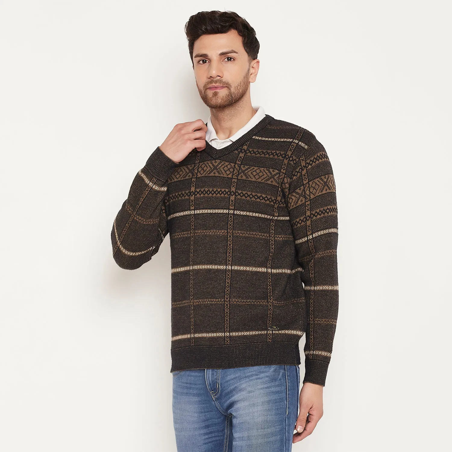 Duke Stardust Men Full Sleeve Sweater (SDS2124)