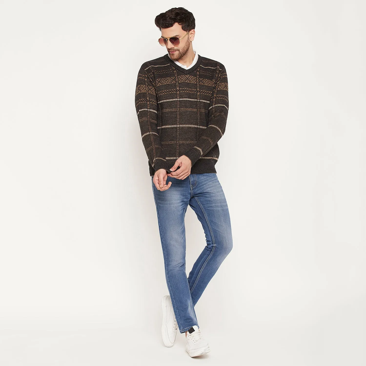 Duke Stardust Men Full Sleeve Sweater (SDS2124)