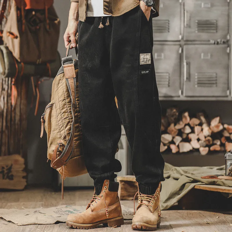 Elastic Waist Workwear Jogger Jeans