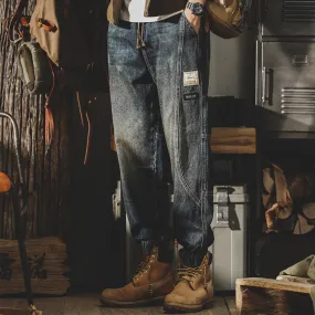 Elastic Waist Workwear Jogger Jeans
