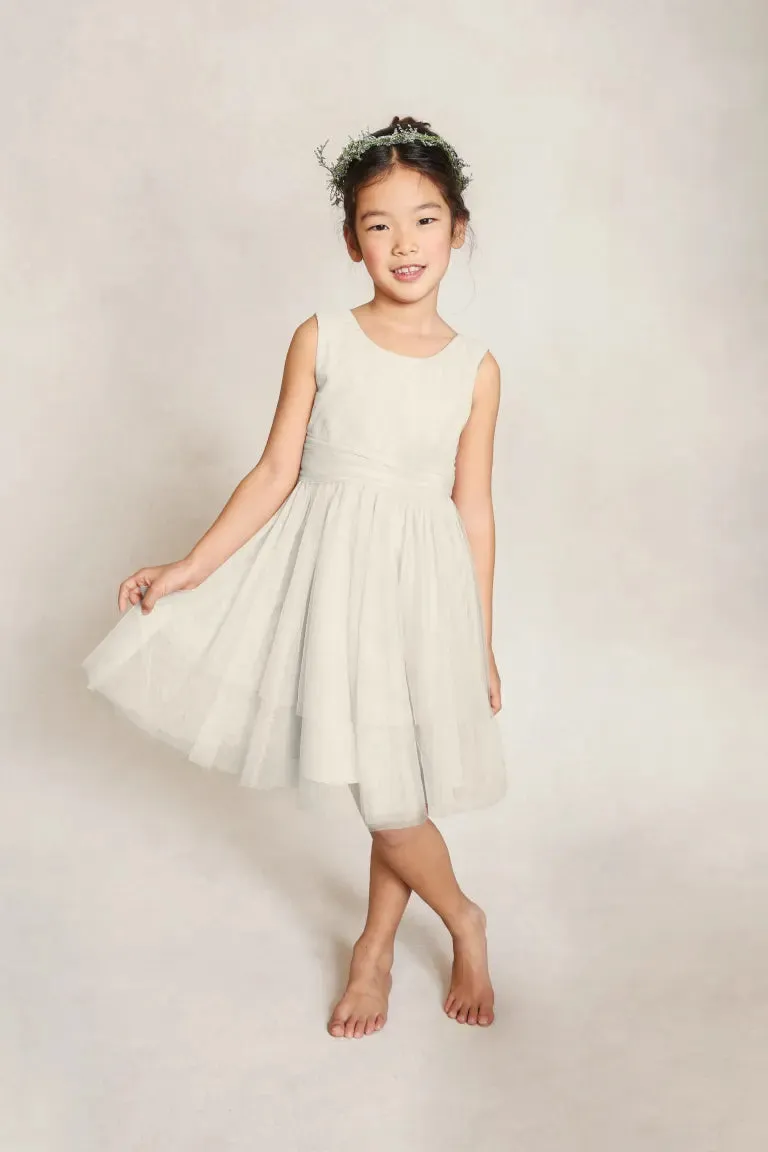 Ellie Simple Tulle Flower Girl Dress