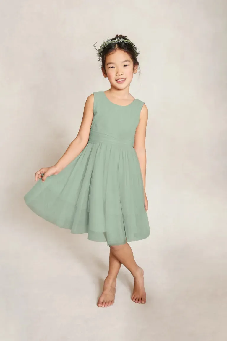 Ellie Simple Tulle Flower Girl Dress