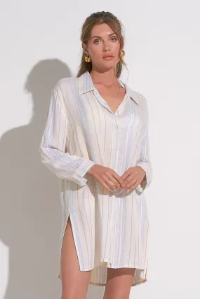 Embroidered Stripe Tunic