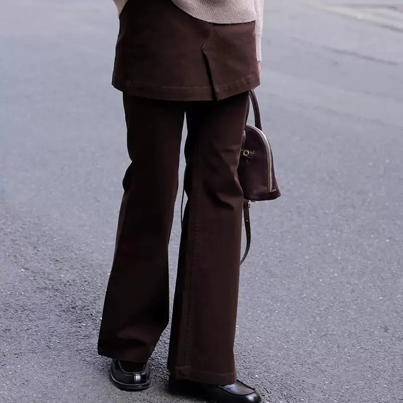 Flared Layered Trousers