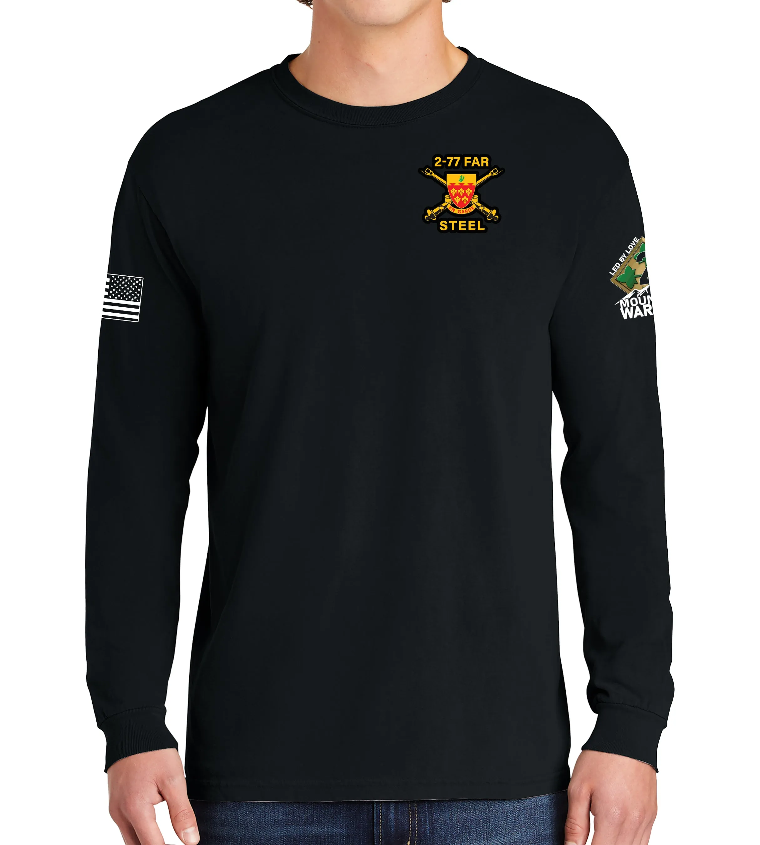 Fox Co. Long Sleeve 50-50 Blend Unisex Shirt. This shirt IS approved for PT.