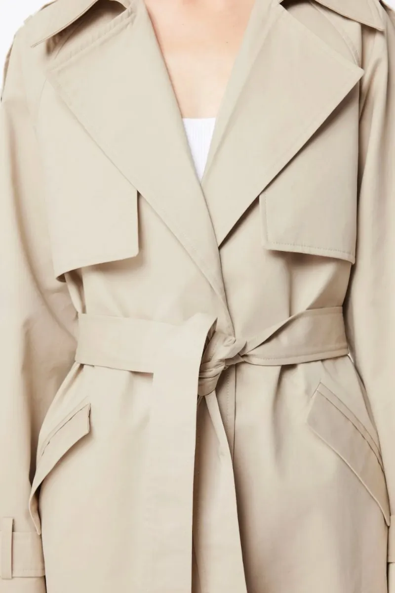 FRANKLIN TRENCH COAT-NATURAL