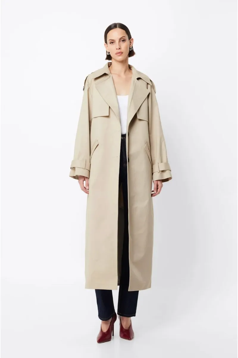 FRANKLIN TRENCH COAT-NATURAL