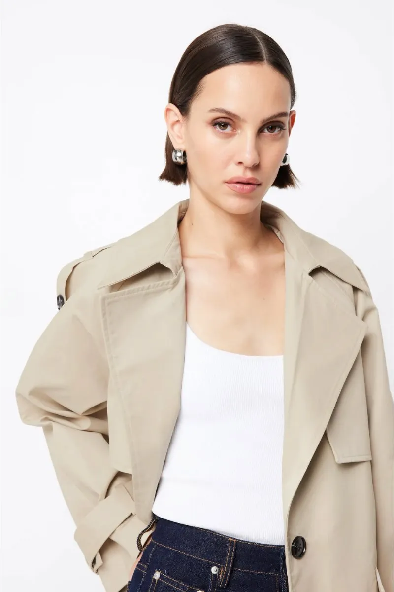 FRANKLIN TRENCH COAT-NATURAL