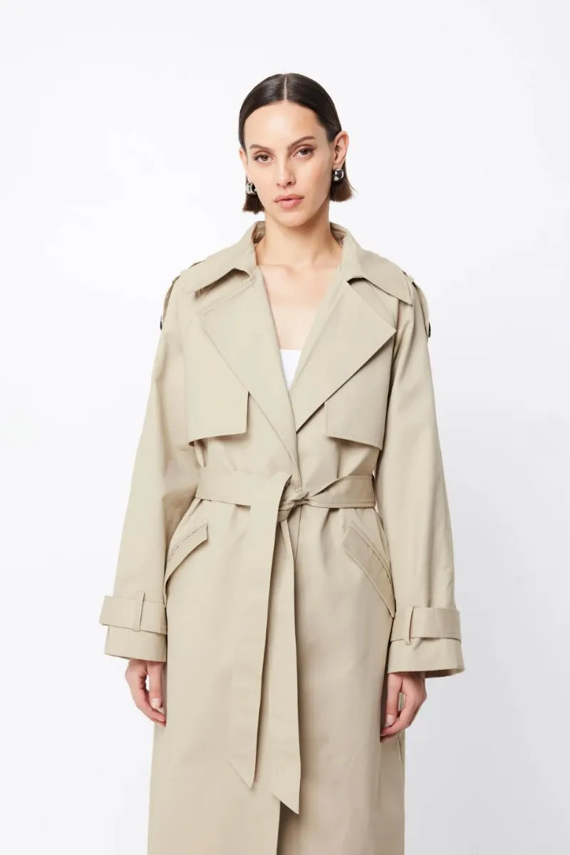 FRANKLIN TRENCH COAT-NATURAL