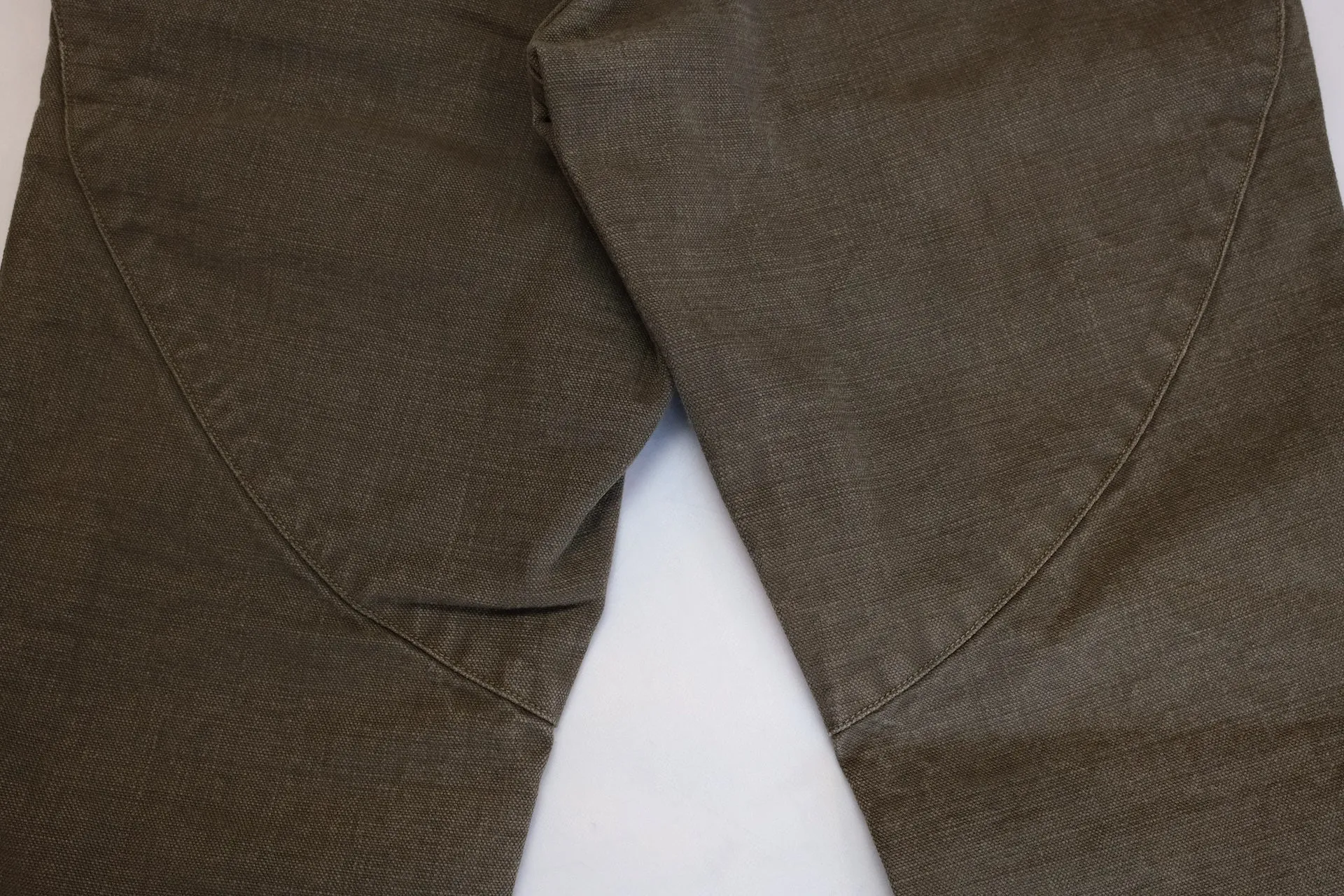 Freewheelers "Bear Tooth" Heavyweight Duck Canvas Trousers (Olive)