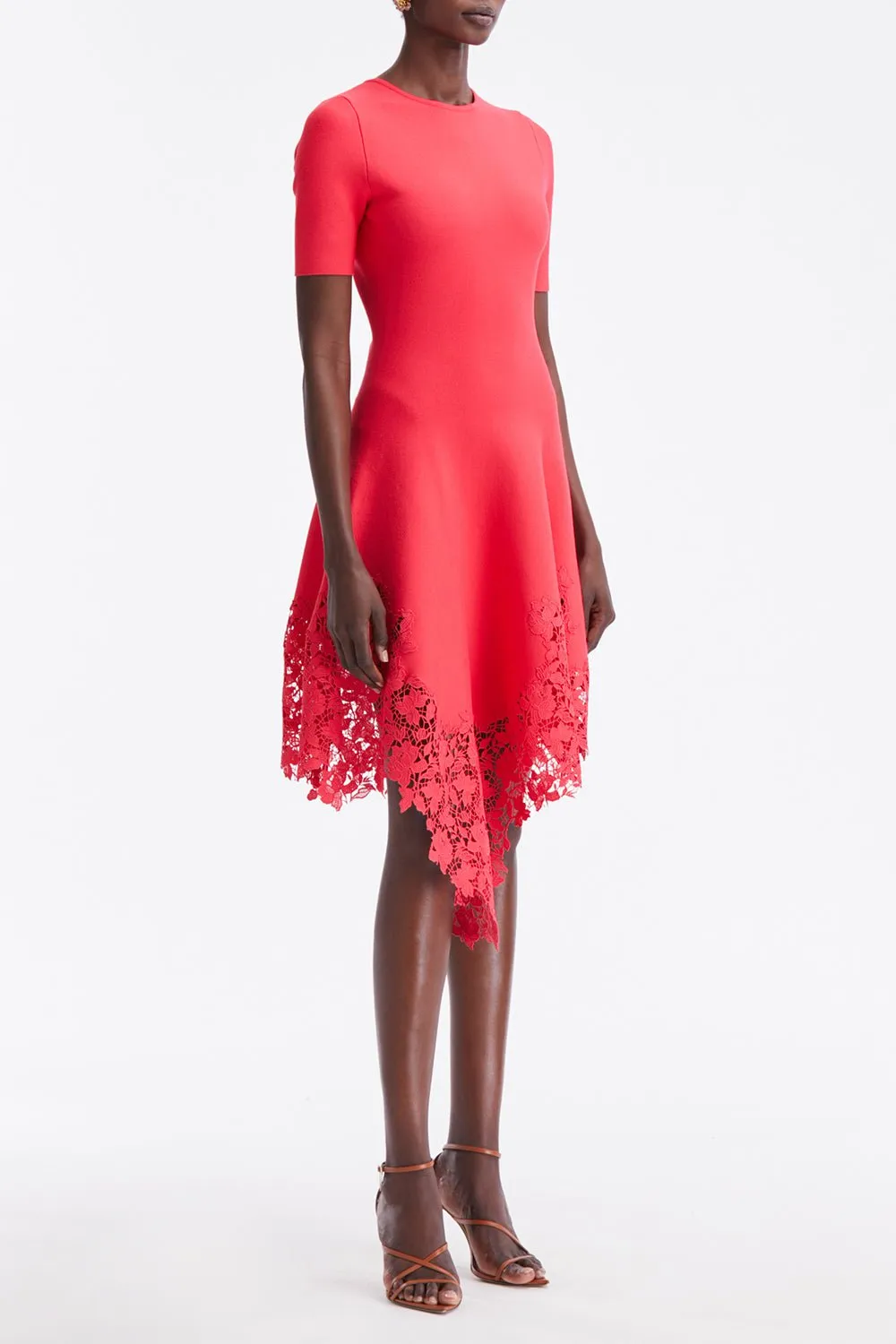 Gardenia Guipure Knit Dress