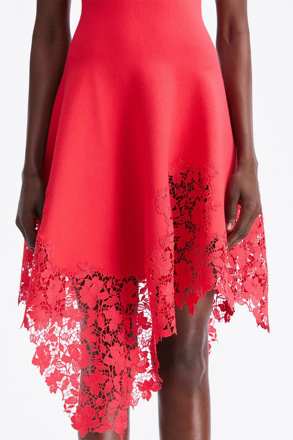 Gardenia Guipure Knit Dress
