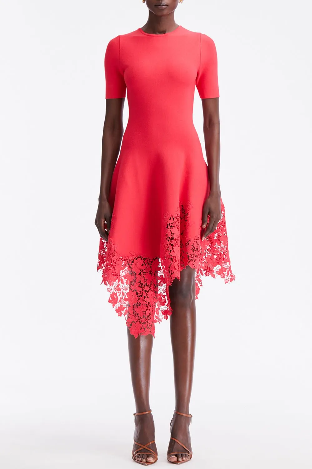 Gardenia Guipure Knit Dress