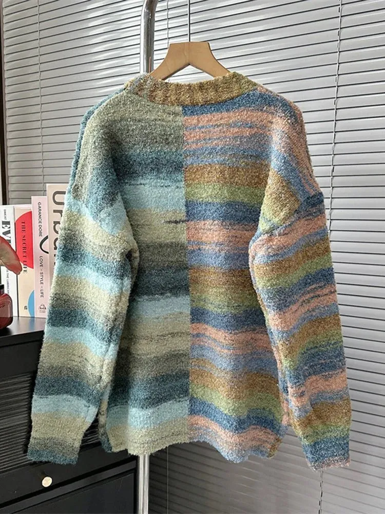 Gebreide vest - Monet print