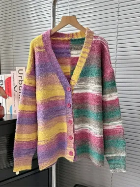 Gebreide vest - Monet print