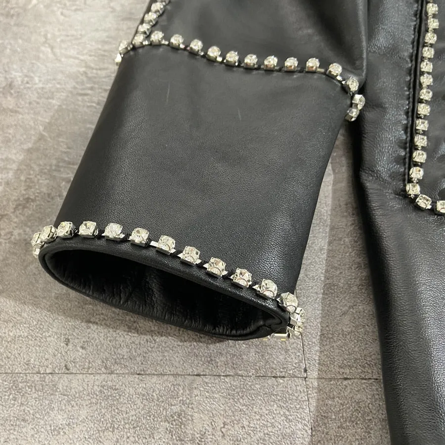 Genuine Leather Long Real Sheepskin Coat